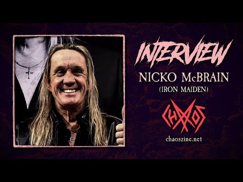 Iron Maiden Interview Nicko McBrain @ Hartwall Areena, Helsinki, Finland 28.5.2018