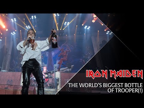 Iron Maiden - The world&#039;s biggest bottle of Trooper!