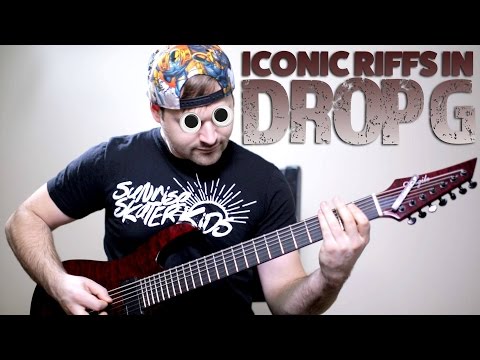 10 iconic guitar riffs (IN DROP G)