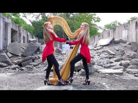 METALLICA “One” - 2 Girls 1 Harp (Harp Twins) HARP METAL