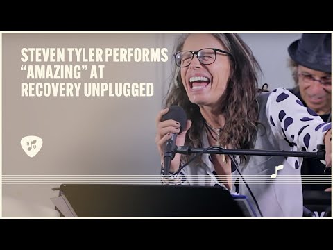 Steven Tyler performs &quot;Amazing&quot; at Recovery Unplugged