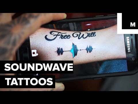 Soundwave tattoos let you immortalize your loved one&#039;s voice