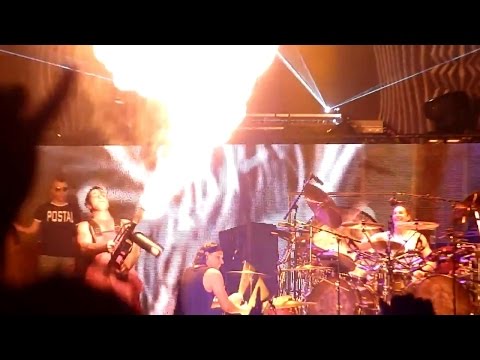 Tool - Rammstein Sets Tool&#039;s Stage On Fire