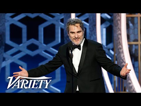 Joaquin Phoenix Drops F-Bombs in &#039;Joker&#039; Speech at the Golden Globes