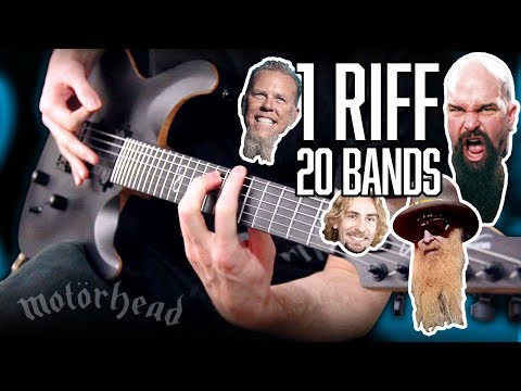 1 Riff 20 Bands! | Pete Cottrell