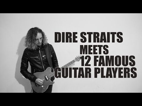 DIRE STRAITS meets solos by 12 FAMOUS GUITAR PLAYERS | Sultans of Swing | Mashup by Andre Antunes