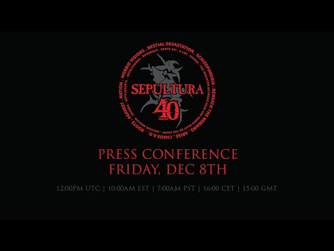 SEPULTURA - 40th anniversary press conference LIVESTREAM