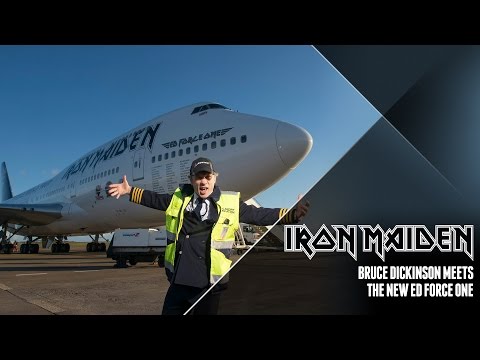 Iron Maiden - Bruce Dickinson meets the new Ed Force One