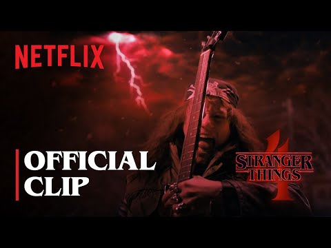 Stranger Things 4 | Eddie Munson&#039;s Upside Down Guitar Scene | Netflix