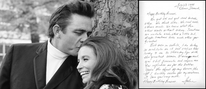 Το γράμμα του Johnny Cash στη June Carter.