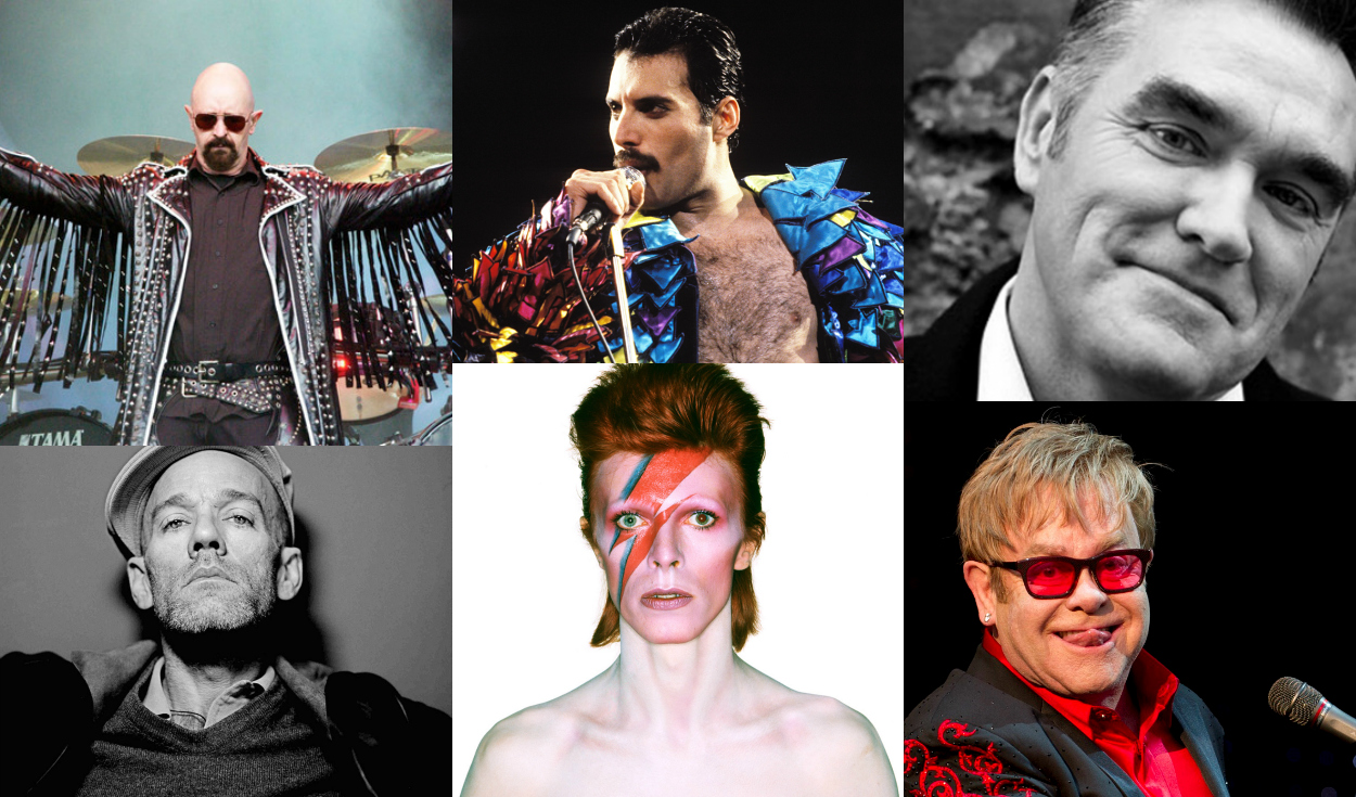 Rob Halford / Michael Stipe / Freddie Mercury / David Bowie / Morrissey / Elton John