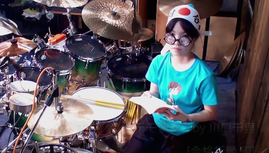 Drums 15 year old japanese girl
