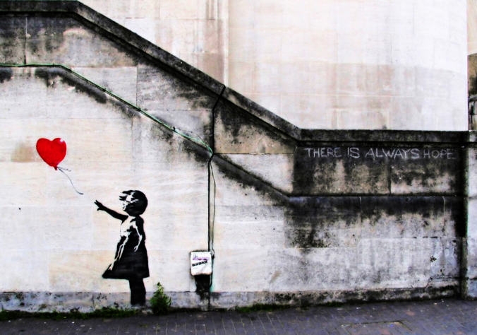 Banksy graffity