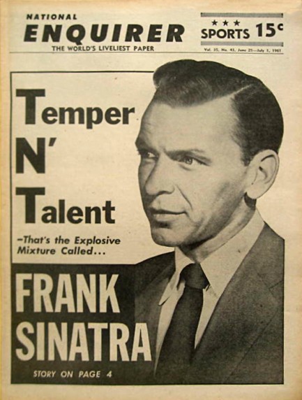 Το ταμπεραμέντο του Frank Sinatra, είχε γίνει μέχρι και εξώφυλλα.