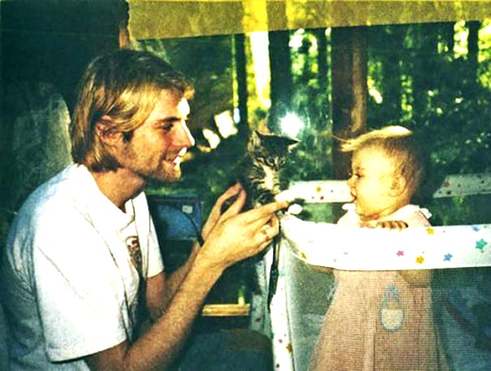 Kurt Cobain και Frances Bean Cobain