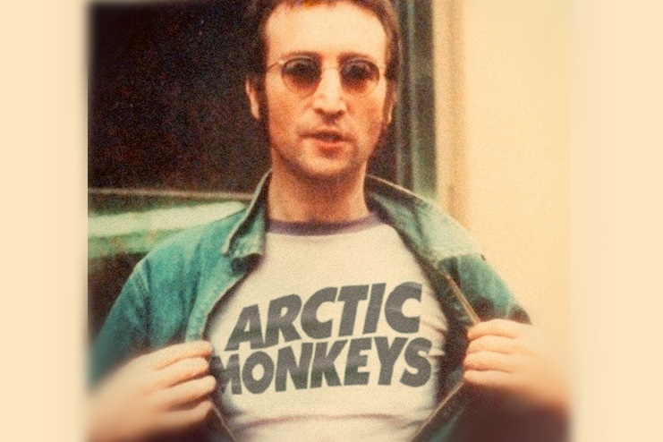 John Lennon wearing an Arctic Monkeys t-shirt
