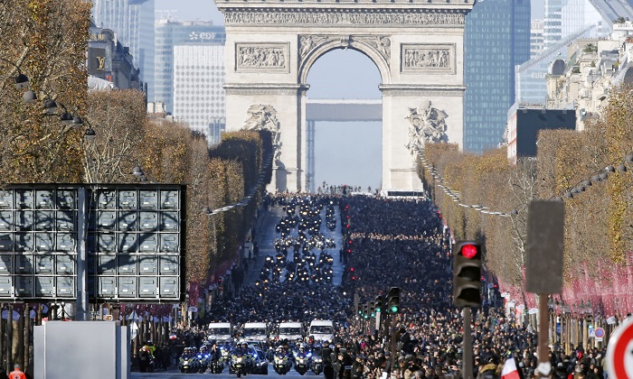 Johnny Hallyday funeral in Paris