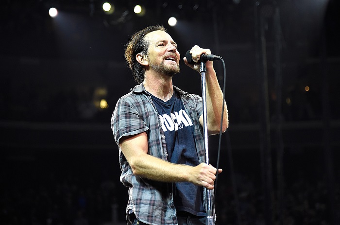 PHILADELPHIA, PA - APRIL 29: (Exclusive Coverage) Eddie Vedder of Pearl Jam performs at Wells Fargo Center on April 29, 2016 in Philadelphia, Pennsylvania. (Photo by Kevin Mazur/WireImage)