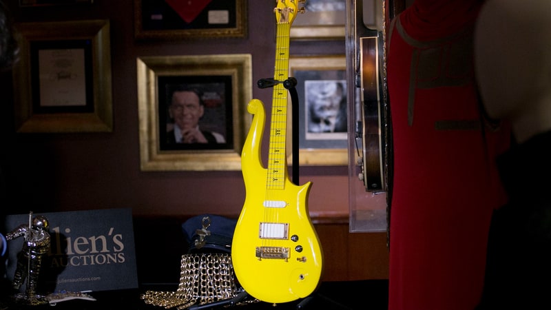 Prince yellow guitar