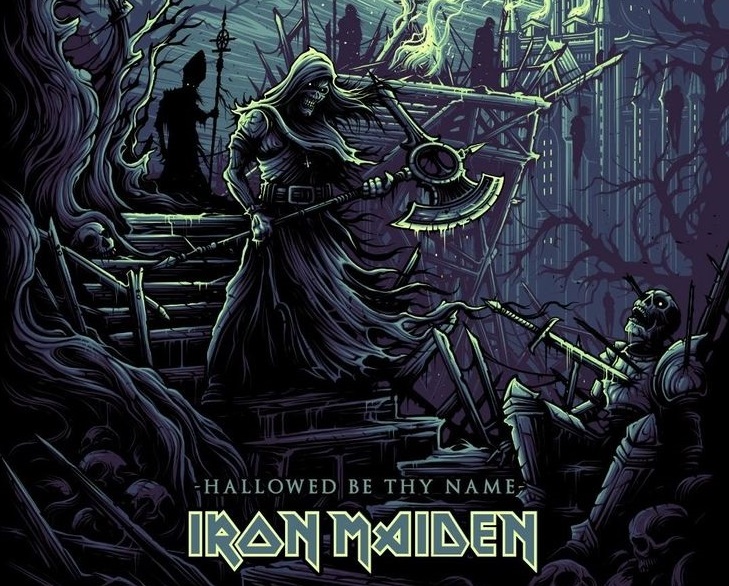 Iron Maiden - Hallowed Be Thy Name by Dan Mumford