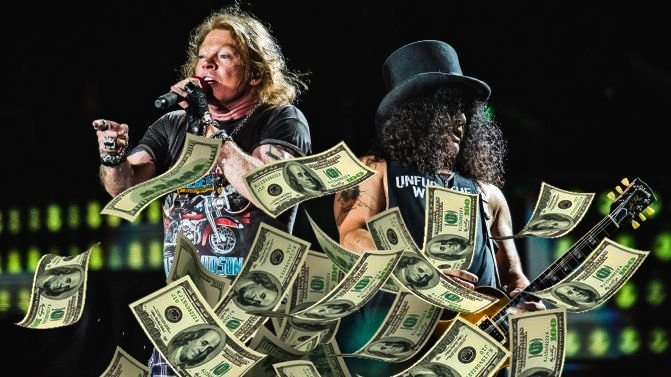Guns N' Roses: Τα έσοδα της Not in This Lifetime tour