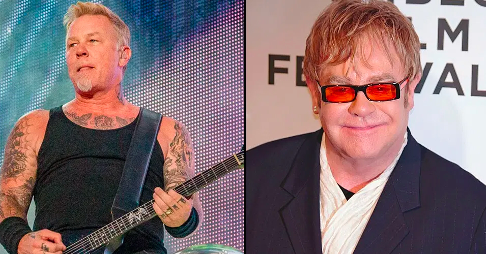 James Hetfield (Metallica) και Elton John