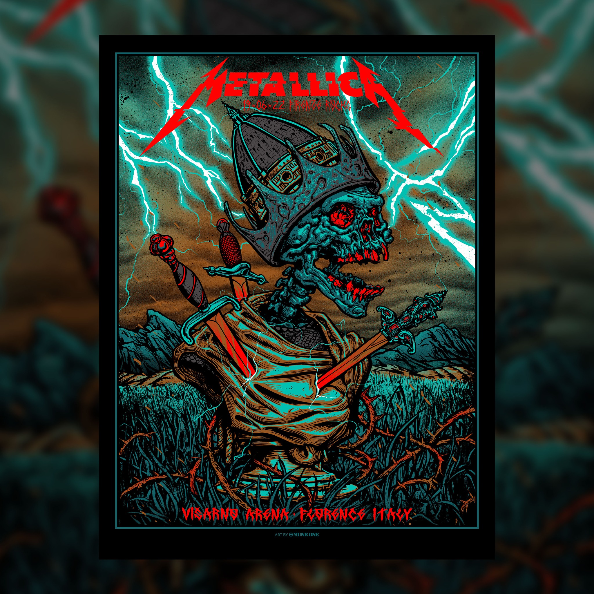 Metallica Φλωρεντία 2022 - Αφίσα