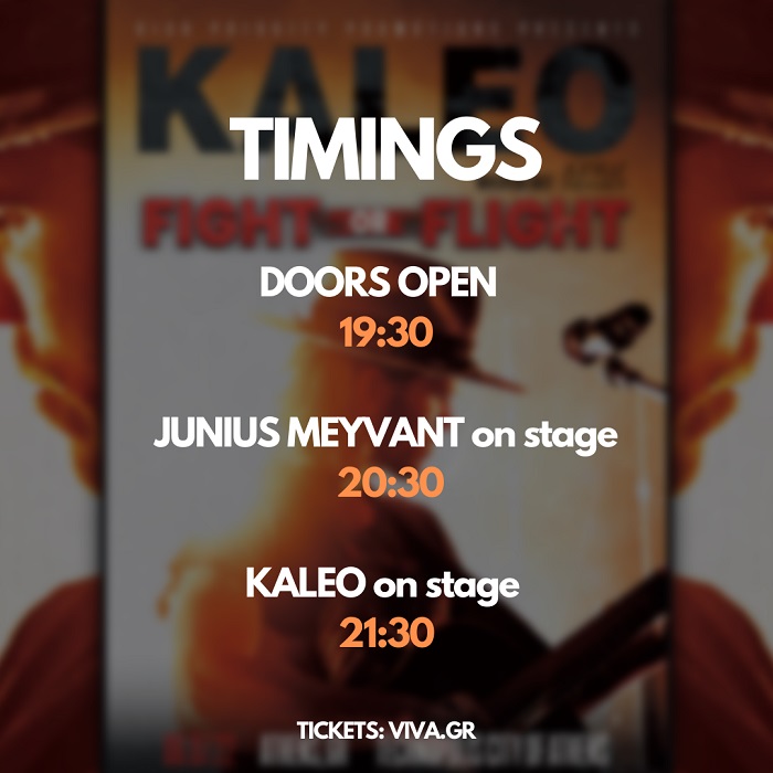 Kaleo live 2022 - Τεχνόπολη - Αθήνα