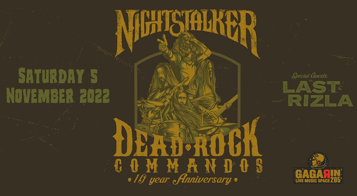 Nightstalker: 10 χρόνια Dead Rock Commandos στο Gagarin!