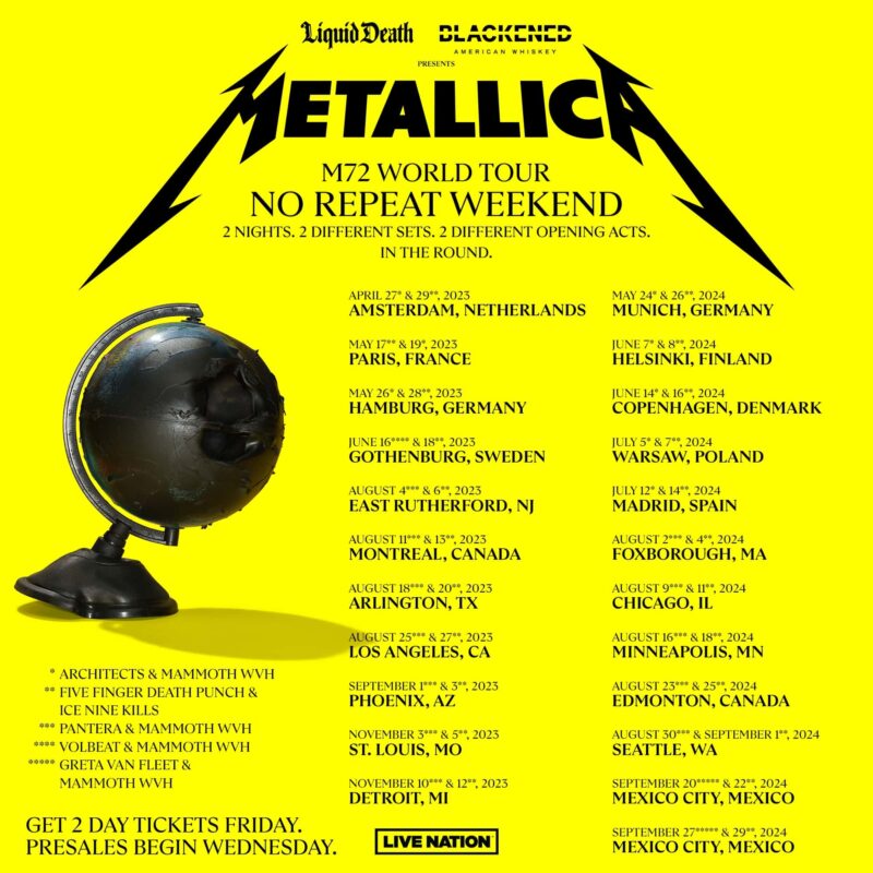 Metallica - M72 Tour