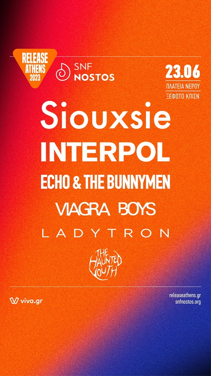 Release Athens Festival 2023 - Siouxsie Interpol