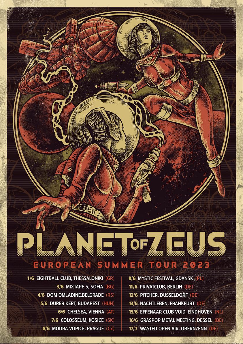 Planet of Zeus ευρωπαϊκή περιοδεία 2023