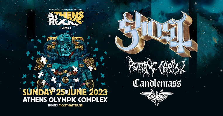 AthensRocks 2023 - Ghost, Rotting Christ, Candlemass, Typhus
