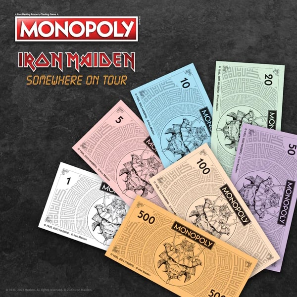 Iron Maiden Monopoly Money