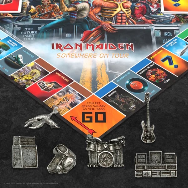 Iron Maiden Monopoly Tokens