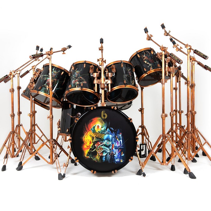 Nicko McBrain drum kit - Iron Maiden
