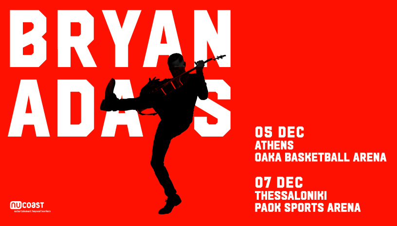 Bryan Adams live in Athens, Thessaloniki 2023 - εισιτήρια