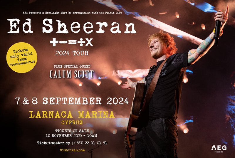 Ed Sheeran live in Cyprus 2024