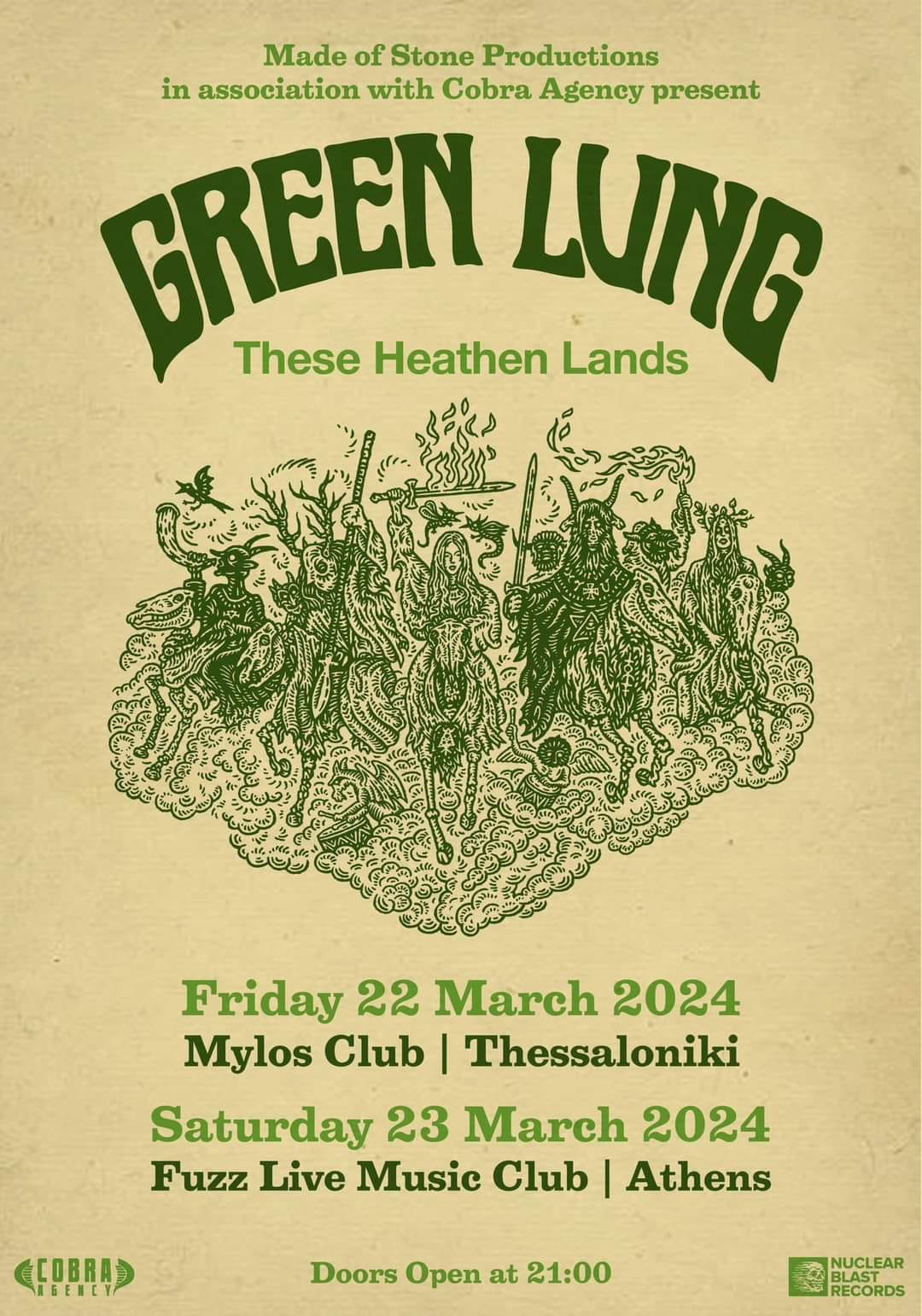 Green Lung live in Athens, Thessaloniki 2024