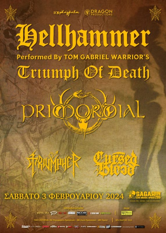 Hellhammer Performed by Tom Gabriel Warrior's Triumph of Death, Primordial - Gagarin 205