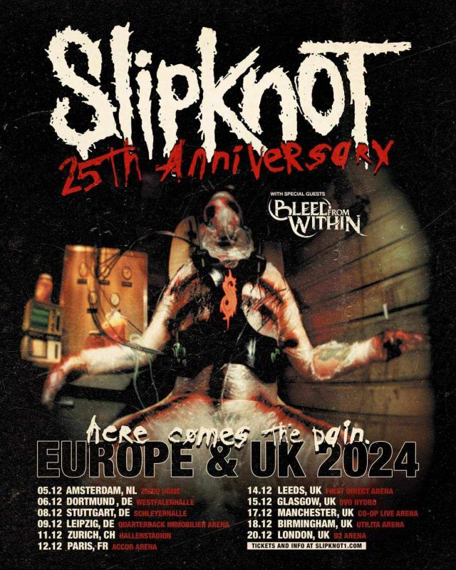Slipknot - Europe 2024 Anniversary Tour