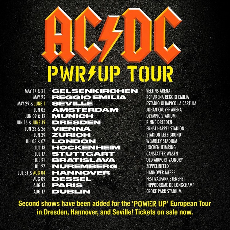 AC/DC european tour