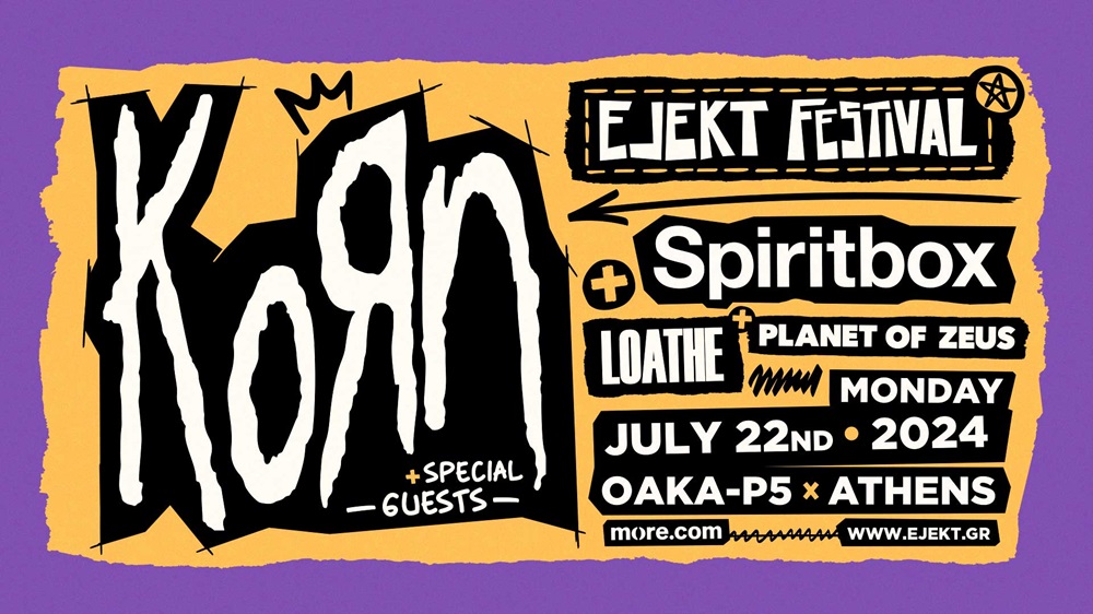 Ejekt Festival 2024: Τα support της ημέρας των Korn!